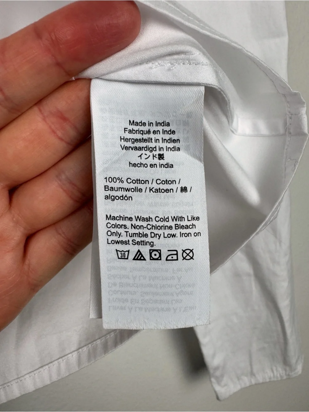 Madewell V-Neck Cotton Button Front Removeable Necktie Top White Size XS NWT